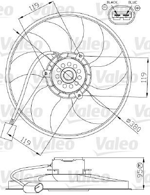 Valeo 696287 - Ventilátor motora -