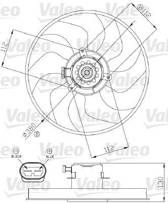 Valeo 696288 - Ventilátor motora -
