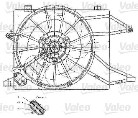 Valeo 698344 - Ventilátor motora -