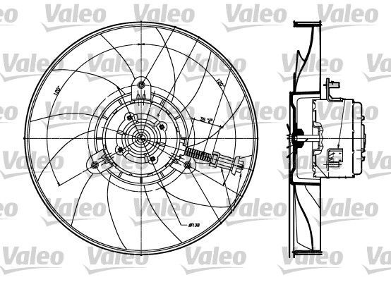 Valeo 698357 - Ventilátor motora -