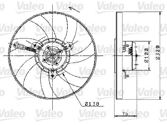 Valeo 698358 - Ventilátor motora -