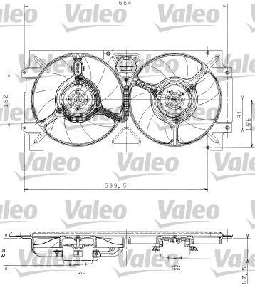 Valeo 698359 - Ventilátor motora -