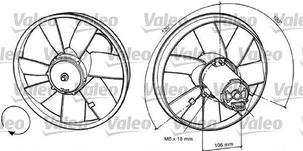 Valeo 698367 - Ventilátor motora -