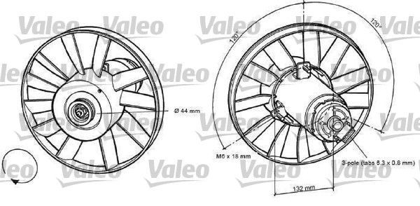 Valeo 698371 - Ventilátor motora -