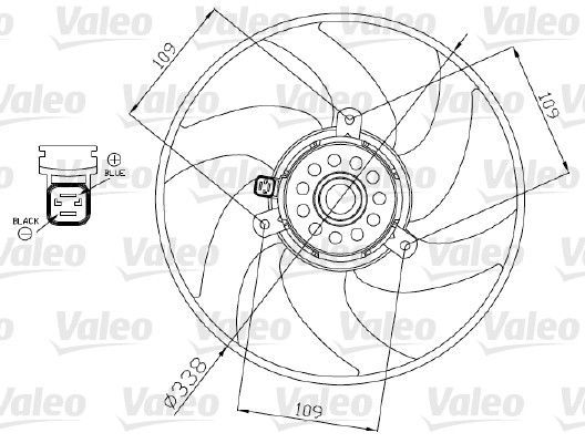 Valeo 698375 - Ventilátor motora -