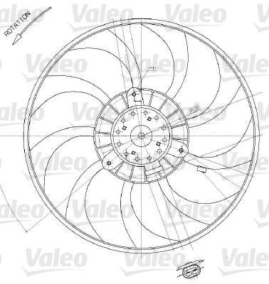 Valeo 698412 - Ventilátor motora -