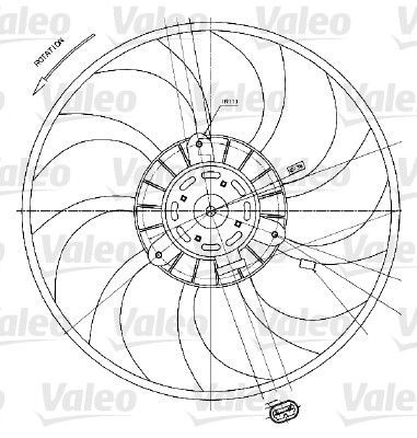 Valeo 698424 - Ventilátor motora -