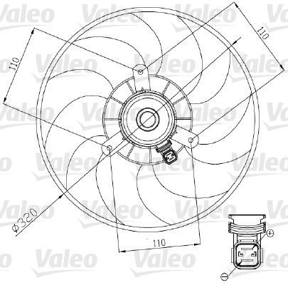 Valeo 698444 - Ventilátor motora -