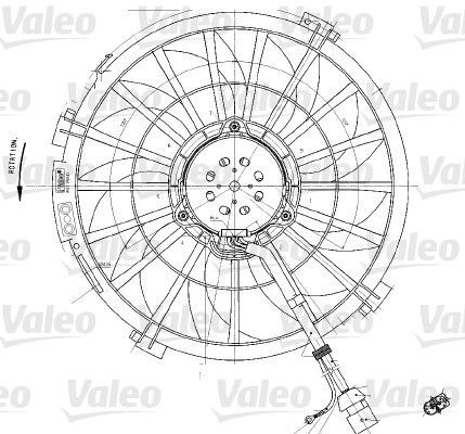 Valeo 698542 - Ventilátor motora -