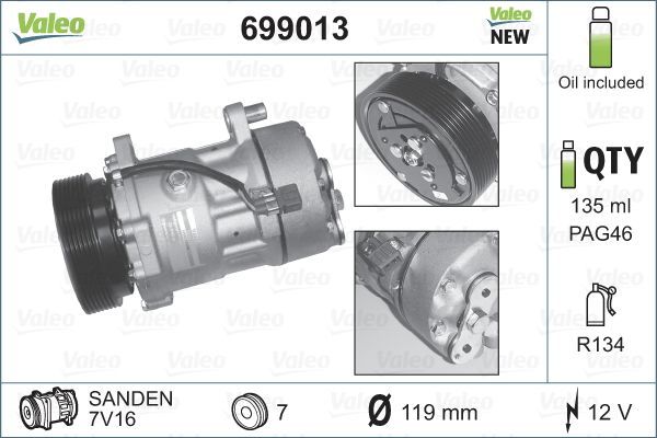 Valeo 699013 - Kompresor -