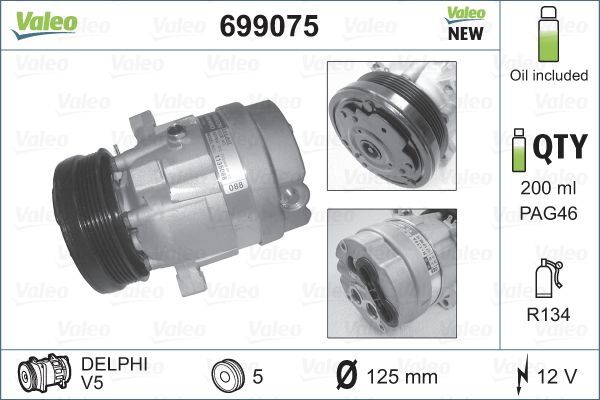 Valeo 699075 - Kompresor -