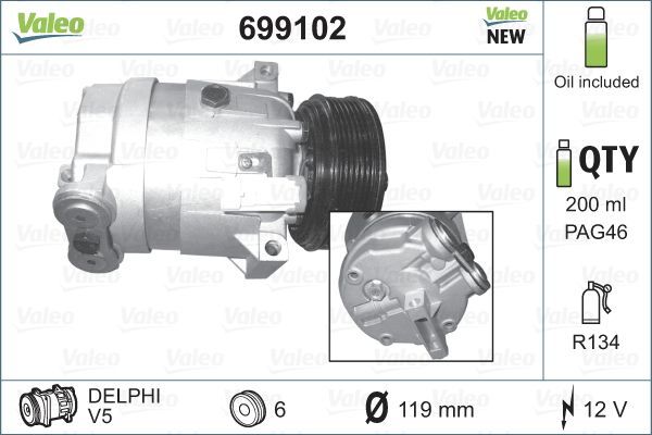 Valeo 699102 - Kompresor -