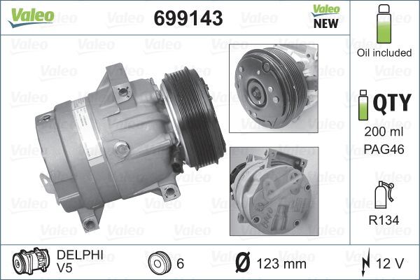 Valeo 699143 - Kompresor -