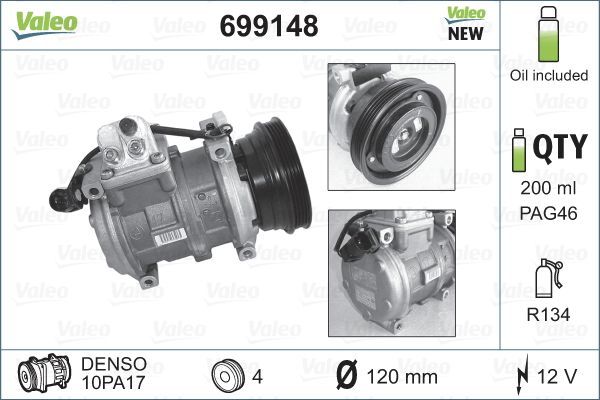 Valeo 699148 - Kompresor -