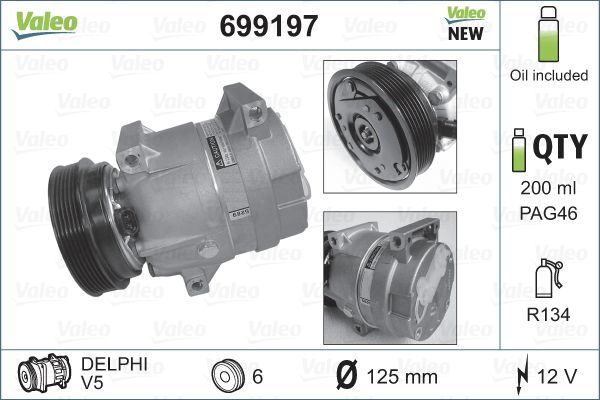 Valeo 699197 - Kompresor -