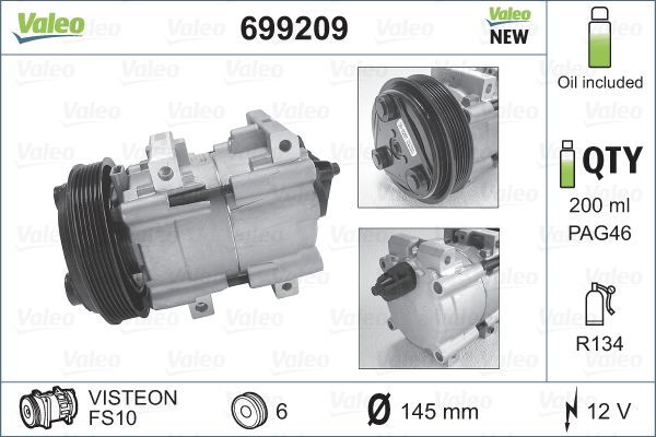 Valeo 699209 - Kompresor -