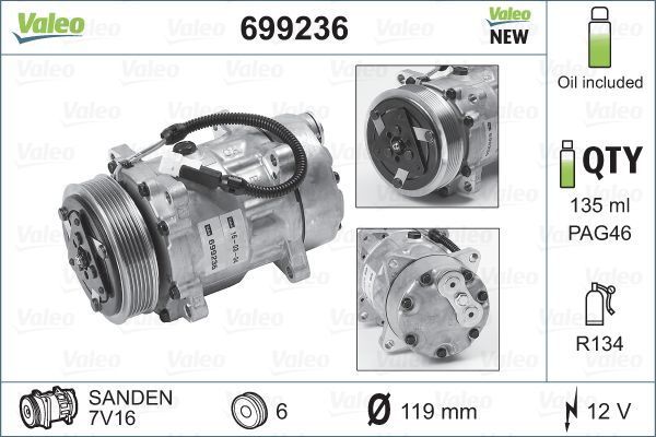 Valeo 699236 - Kompresor -