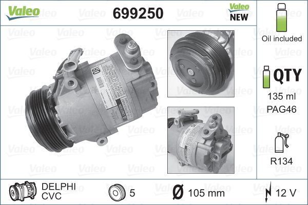 Valeo 699250 - Kompresor -