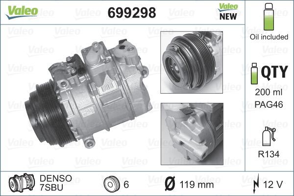 Valeo 699298 - Kompresor -