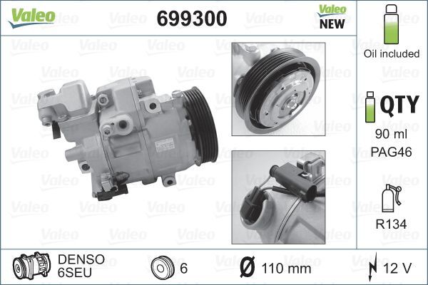 Valeo 699300 - Kompresor -