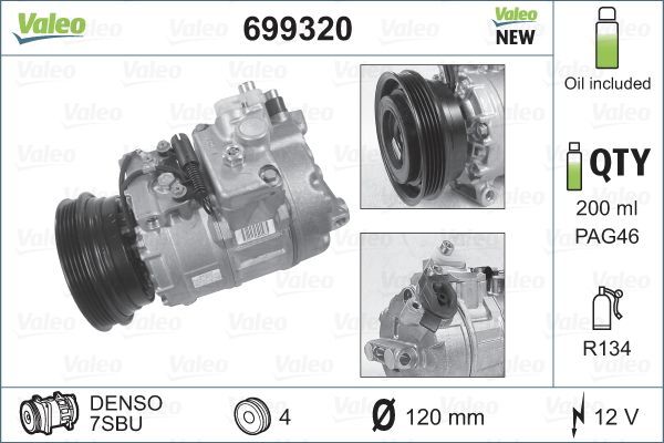 Valeo 699320 - Kompresor -