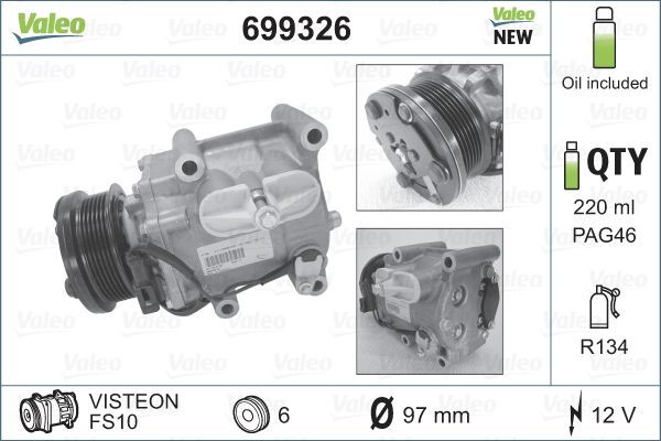 Valeo 699326 - Kompresor -