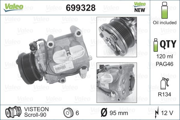Valeo 699328 - Kompresor -
