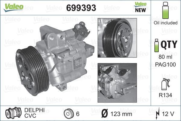 Valeo 699393 - Kompresor -
