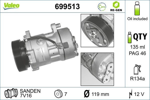 Valeo 699513 - Kompresor -