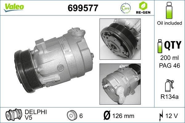 Valeo 699577 - Kompresor -
