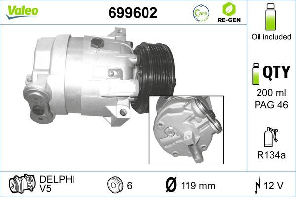 Valeo 699602 - Kompresor -