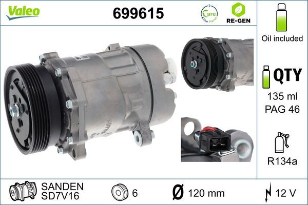 Valeo 699615 - Kompresor -