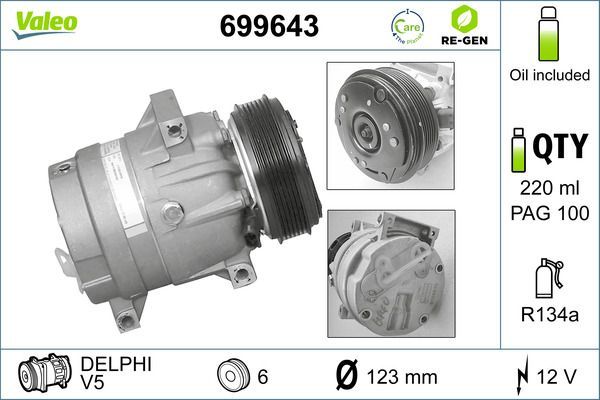 Valeo 699643 - Kompresor -