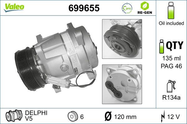 Valeo 699655 - Kompresor -