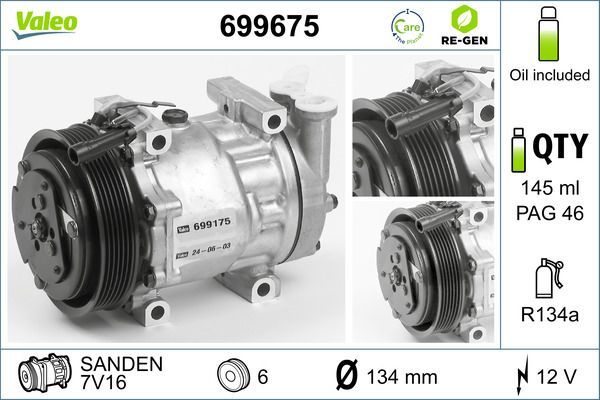 Valeo 699675 - Kompresor -