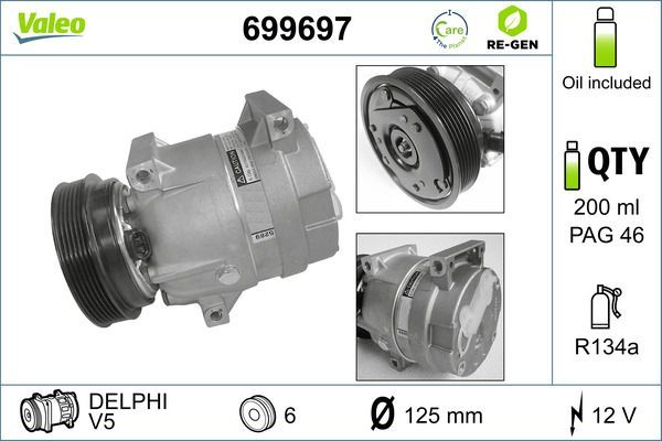 Valeo 699697 - Kompresor -