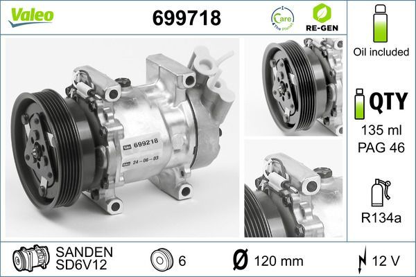 Valeo 699718 - Kompresor -