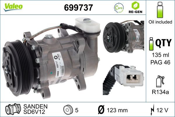 Valeo 699737 - Kompresor -