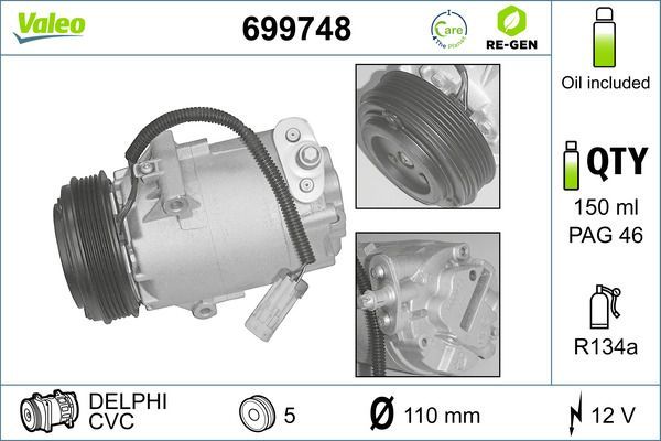 Valeo 699748 - Kompresor -