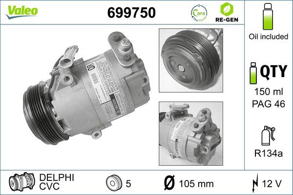 Valeo 699750 - Kompresor -