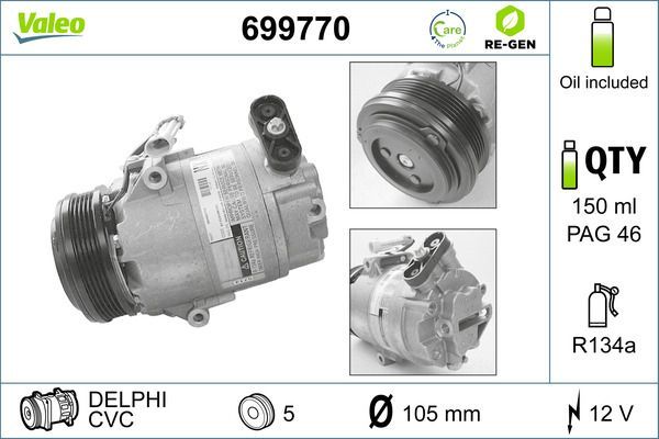 Valeo 699770 - Kompresor -