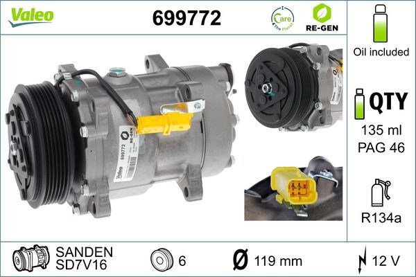 Valeo 699772 - Kompresor -