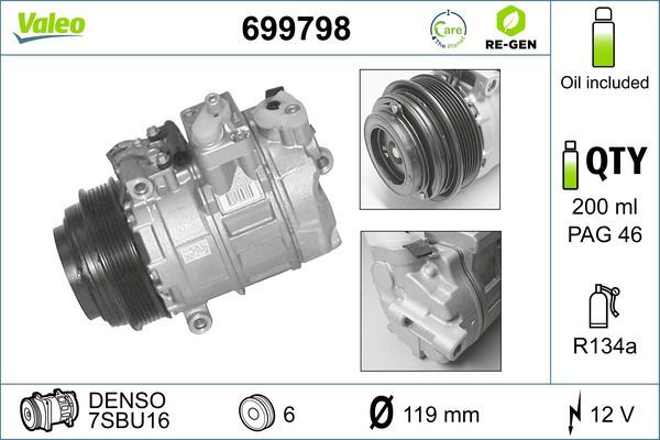 Valeo 699798 - Kompresor -