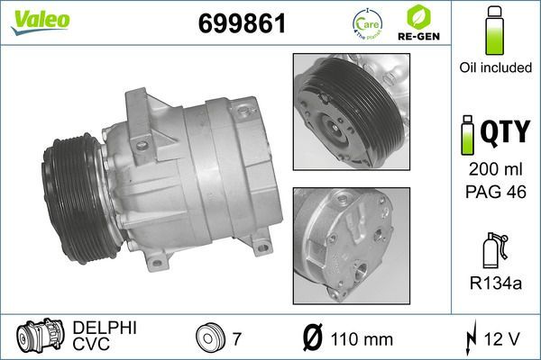 Valeo 699861 - Kompresor -