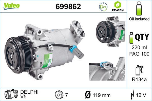 Valeo 699862 - Kompresor -