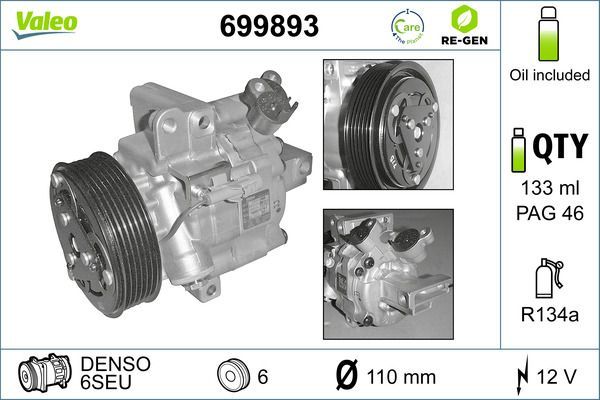 Valeo 699893 - Kompresor -