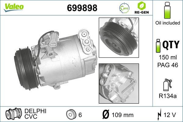 Valeo 699898 - Kompresor -