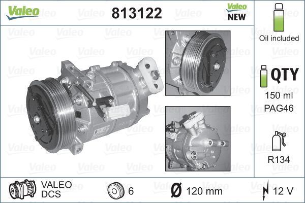 Valeo 813122 - Kompresor -