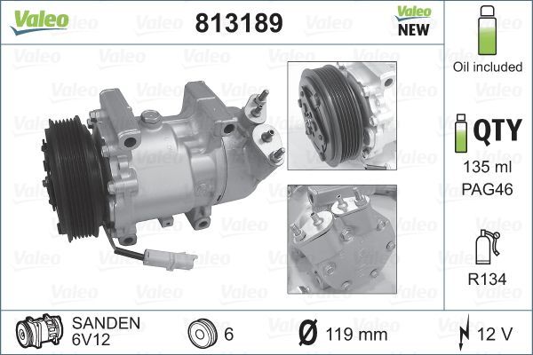 Valeo 813189 - Kompresor -
