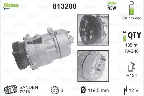 Valeo 813200 - Kompresor -